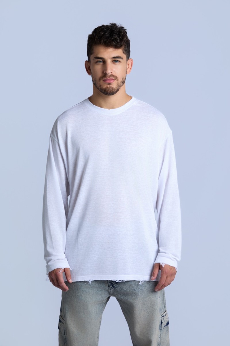 טישרט סלאב פשתן ארוך W26