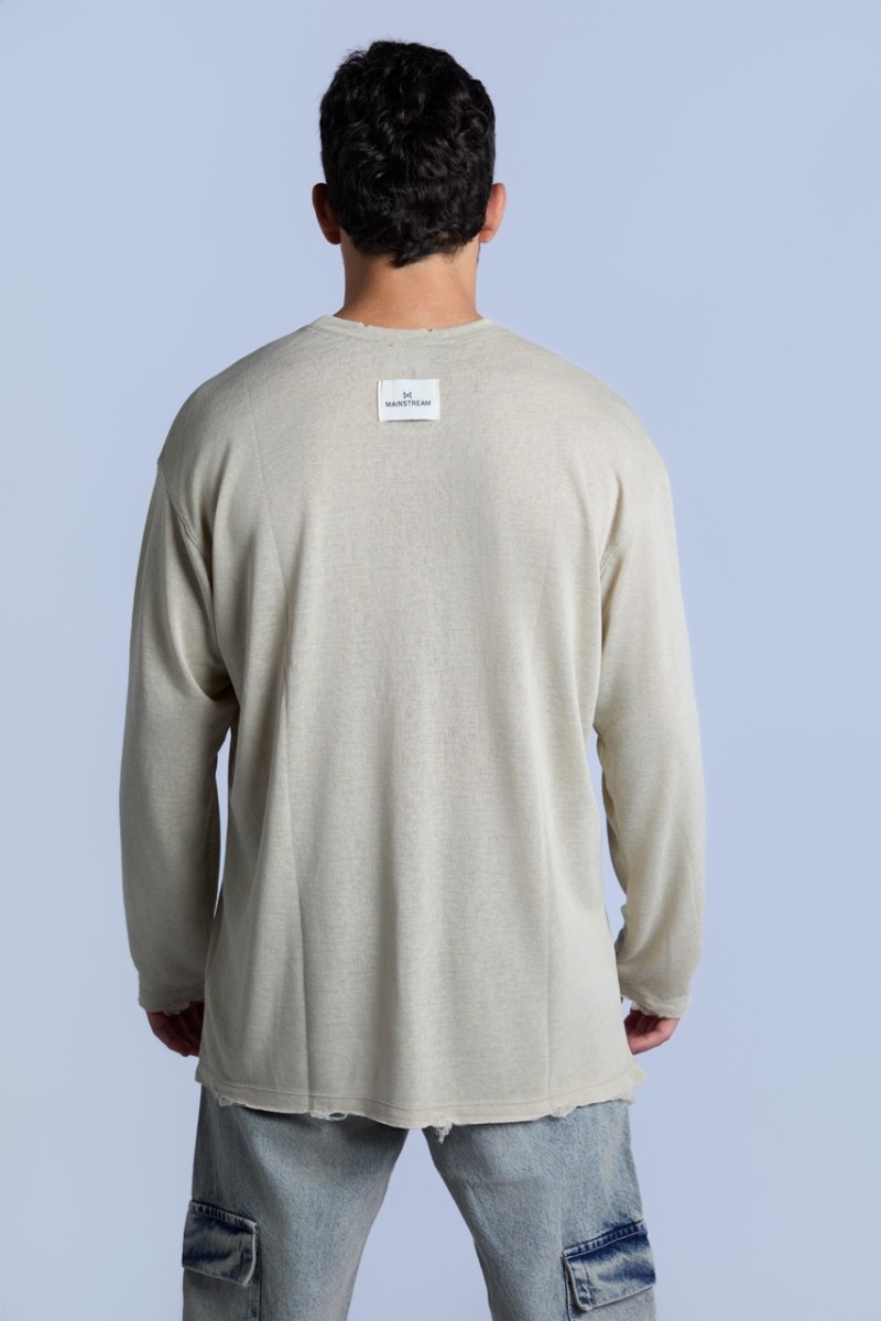 טישרט סלאב פשתן ארוך W26