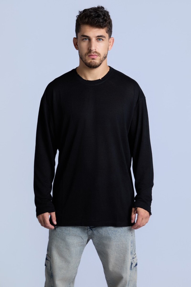 טישרט סלאב פשתן ארוך W26