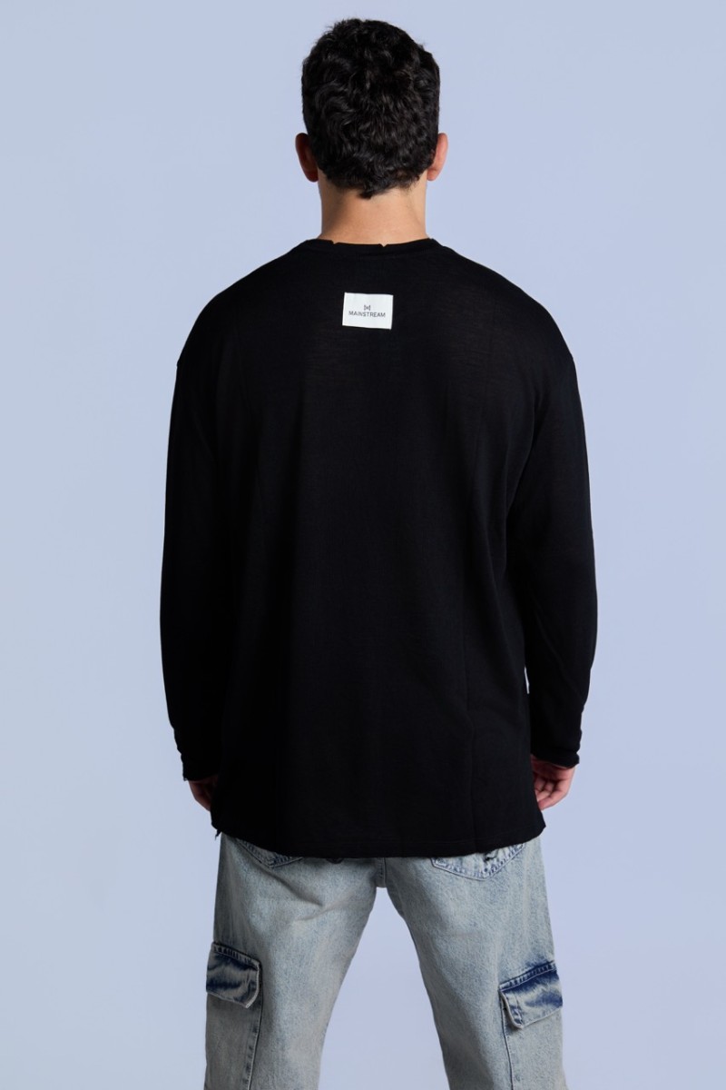 טישרט סלאב פשתן ארוך W26